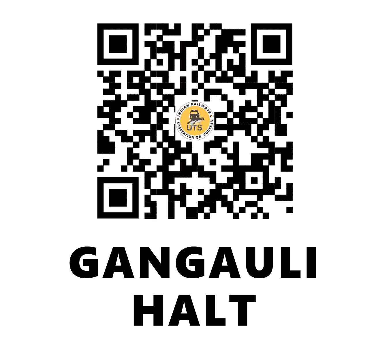 UTS QR Code for GANGAULI HALT - GNGL - NE (UTTAR PRADESH)